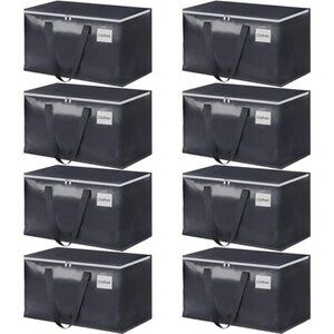Moving Boxes Heavy Duty Moving Bags with Strong Zippers and Handles Collapsible